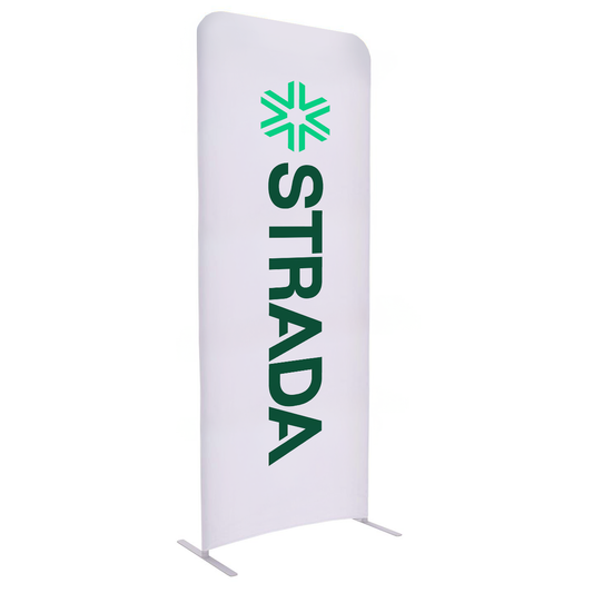 3’W X 90”H Banner Display (Hardware & Graphic) - CUSTOM